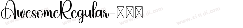 AwesomeRegular字体转换