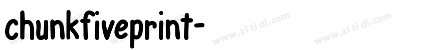 chunkfiveprint字体转换