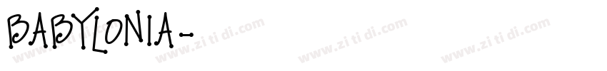 babylonia字体转换
