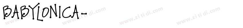 babylonica字体转换