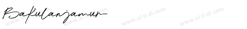 Bakulanjamur字体转换