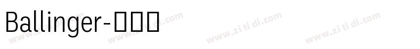 Ballinger字体转换