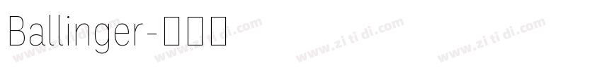 Ballinger字体转换
