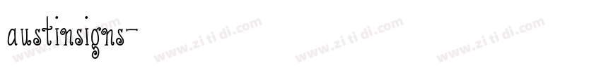 austinsigns字体转换