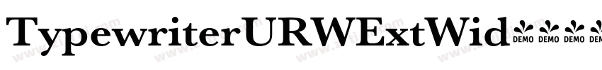 TypewriterURWExtWid字体转换