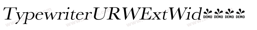 TypewriterURWExtWid字体转换