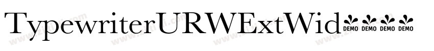 TypewriterURWExtWid字体转换