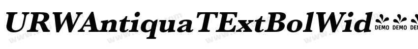 URWAntiquaTExtBolWid字体转换