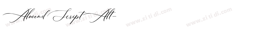 AlmondScriptAlt字体转换