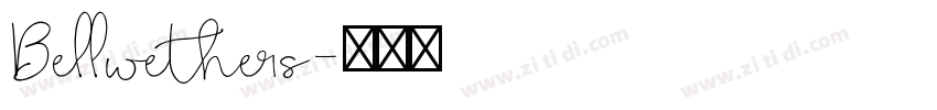 Bellwethers字体转换