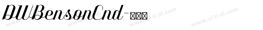 DWBensonCnd字体转换
