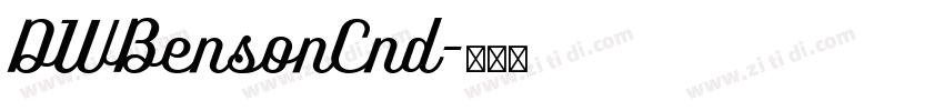 DWBensonCnd字体转换