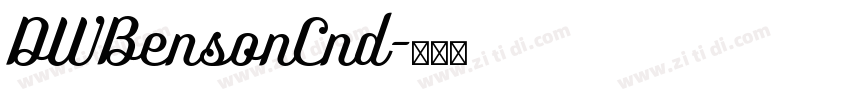 DWBensonCnd字体转换
