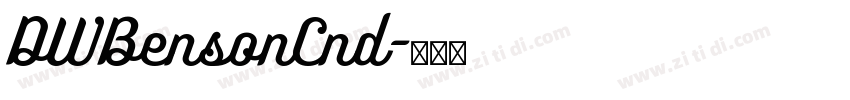 DWBensonCnd字体转换