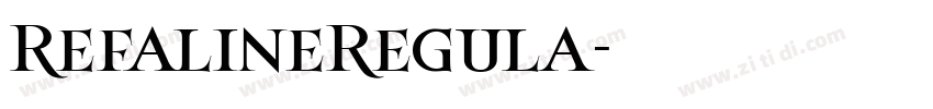 RefalineRegula字体转换