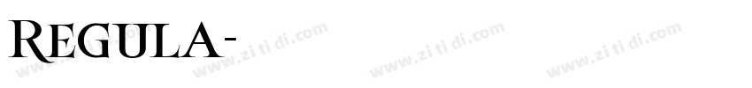 Regula字体转换