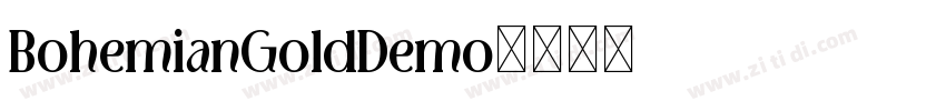 BohemianGoldDemo字体转换