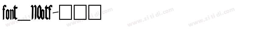 font_110otf字体转换