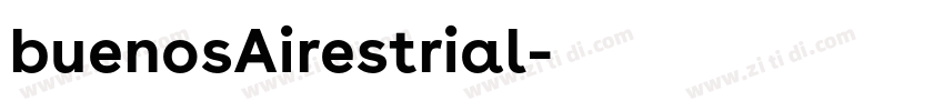 buenosAirestrial字体转换