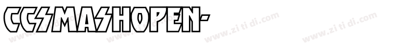 CCSmashOpen字体转换