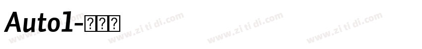 Auto1字体转换