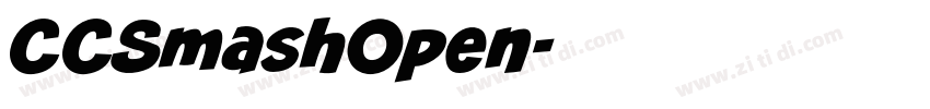 CCSmashOpen字体转换