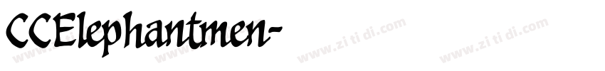 CCElephantmen字体转换