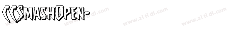 CCSmashOpen字体转换