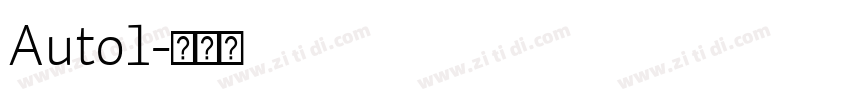Auto1字体转换