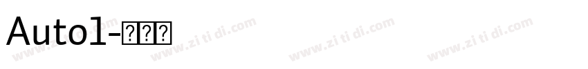 Auto1字体转换
