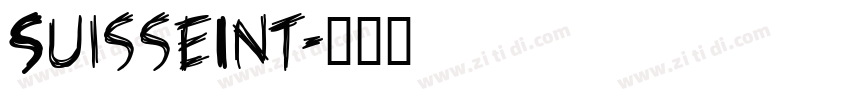 SuisseInt字体转换