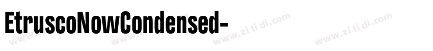 EtruscoNowCondensed字体转换