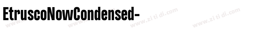 EtruscoNowCondensed字体转换