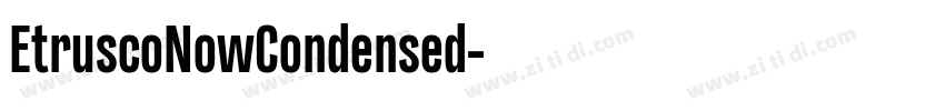 EtruscoNowCondensed字体转换
