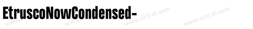 EtruscoNowCondensed字体转换