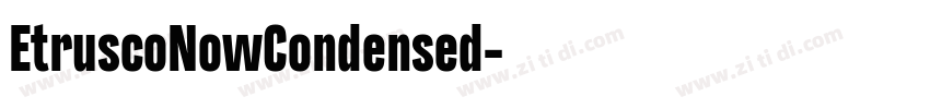 EtruscoNowCondensed字体转换