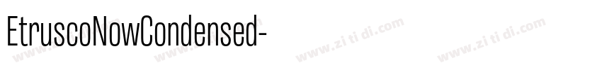 EtruscoNowCondensed字体转换