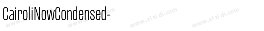 CairoliNowCondensed字体转换
