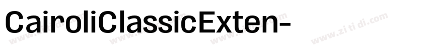 CairoliClassicExten字体转换