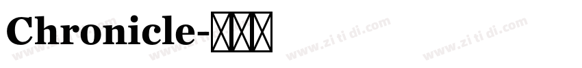 Chronicle字体转换