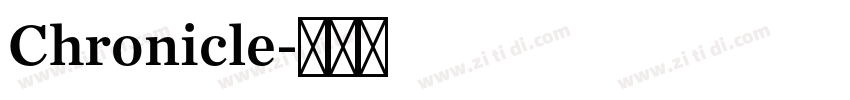 Chronicle字体转换