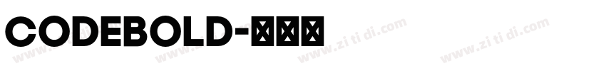 CodeBold字体转换