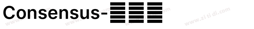 Consensus字体转换