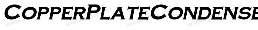 CopperPlateCondensed字体转换