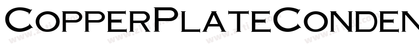 CopperPlateCondensed字体转换
