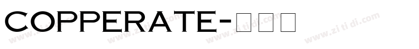 copperate字体转换