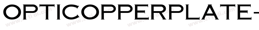 OPTICOPPERPLATE字体转换