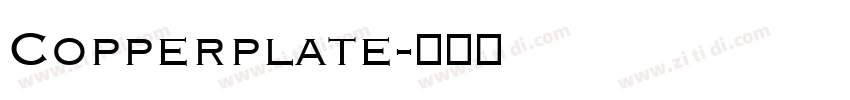 Copperplate字体转换