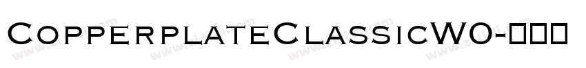 CopperplateClassicW0字体转换