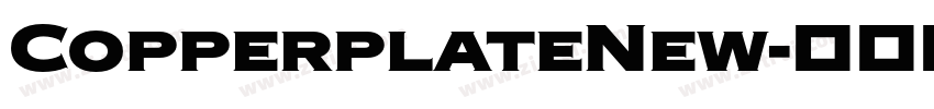 CopperplateNew字体转换